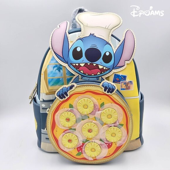 Loungefly Handbags - Loungefly Disney Lilo & Stitch Pineapple Pizza Mini Backpack